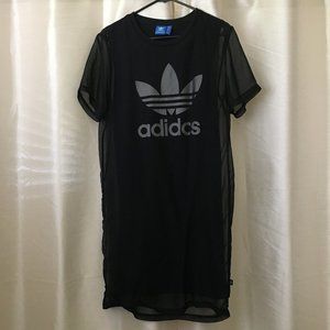 Black Adidas tee dress